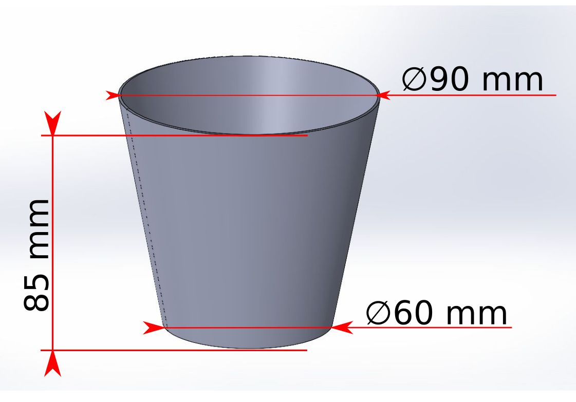 Forma na hrneček/květináček
