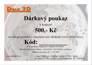 Dárkový poukaz 500 Kč